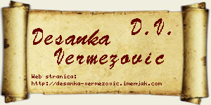 Desanka Vermezović vizit kartica